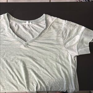 Light Green V-Neck T-Shirt